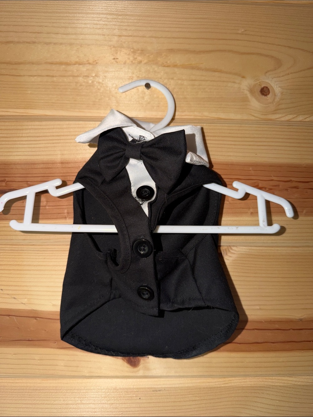 Dogs Tuxedo Bow Tie Top XS